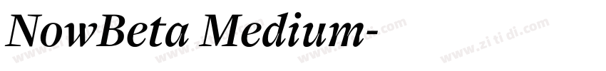 NowBeta Medium字体转换 NowBeta Medium字体转换
